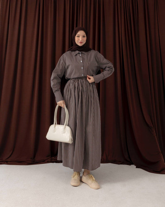 MeriStore 2-teiler mit Rock 6651 Braun