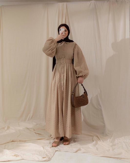 MeriStore Kleid 6629 Beige