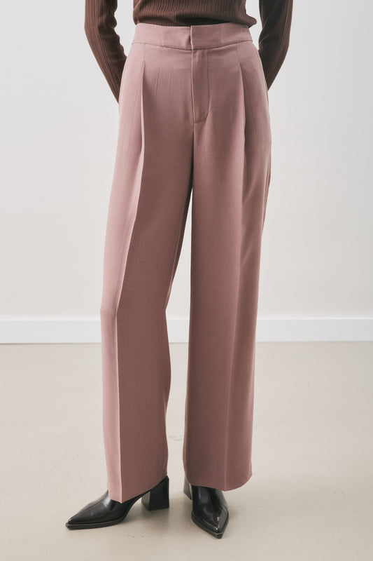 Manuka DÖKÜMLÜ TENCEL PİLELİ PANTOLON GÜLKURUSU Hose