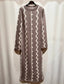 Gemustertes Strickkleid