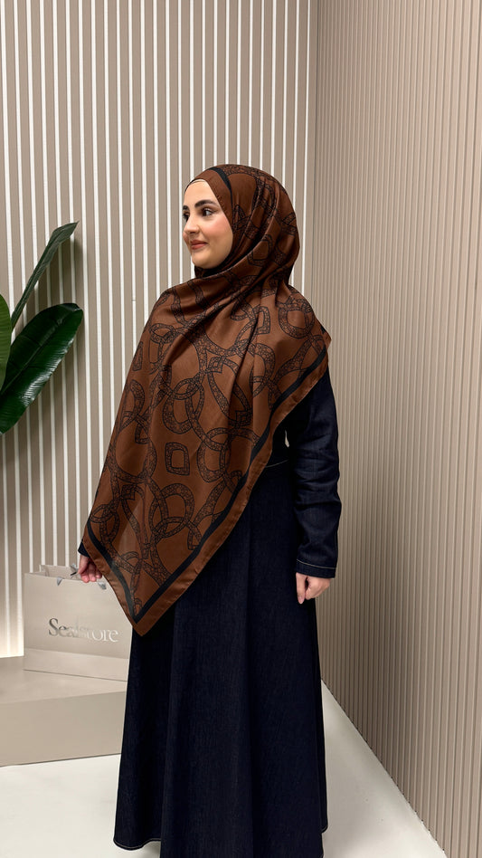 ZINCIR Soft Vual Schal Braun