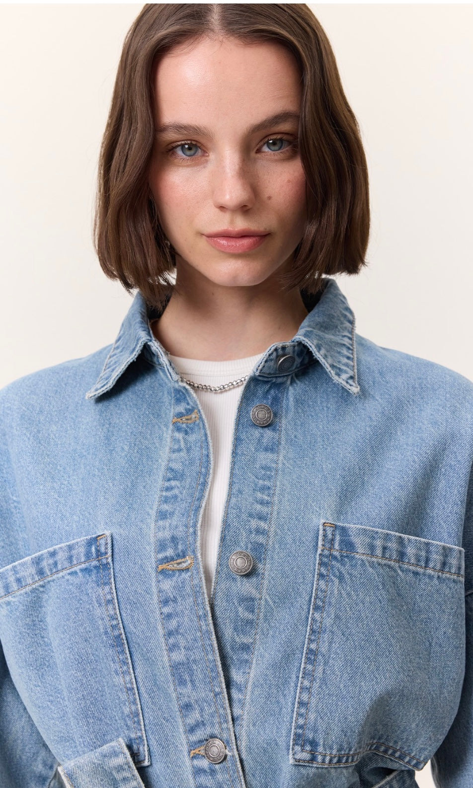 Manuka Denim Kleid mit Knöpfen 0001