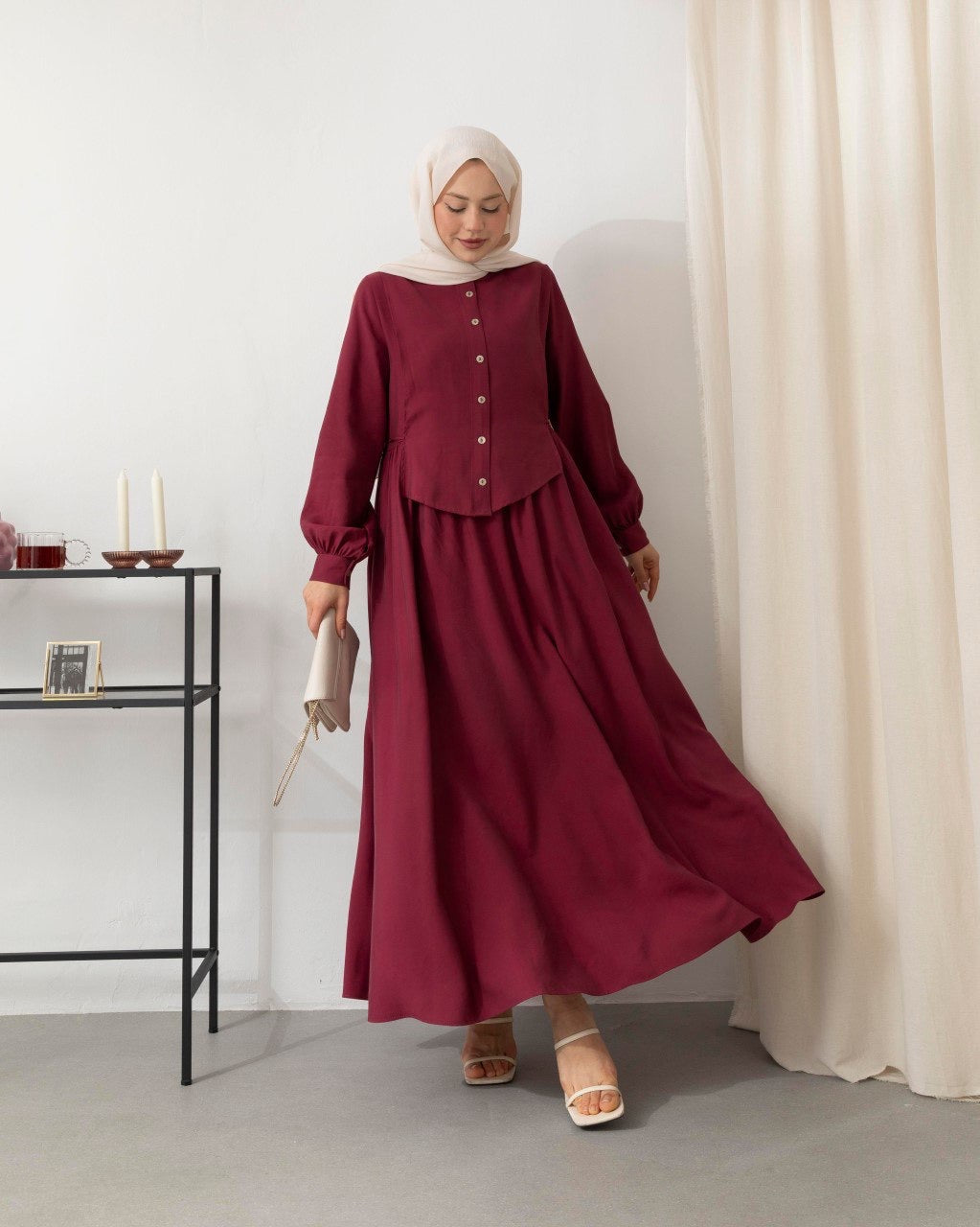 MeriStore Kleid mit abnehmbarer Weste 6495