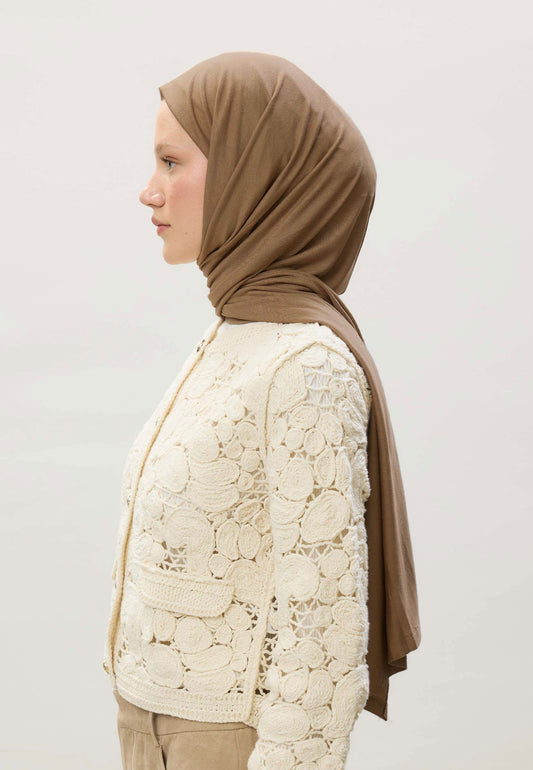 FreshScarfs Jersey Penye Latte