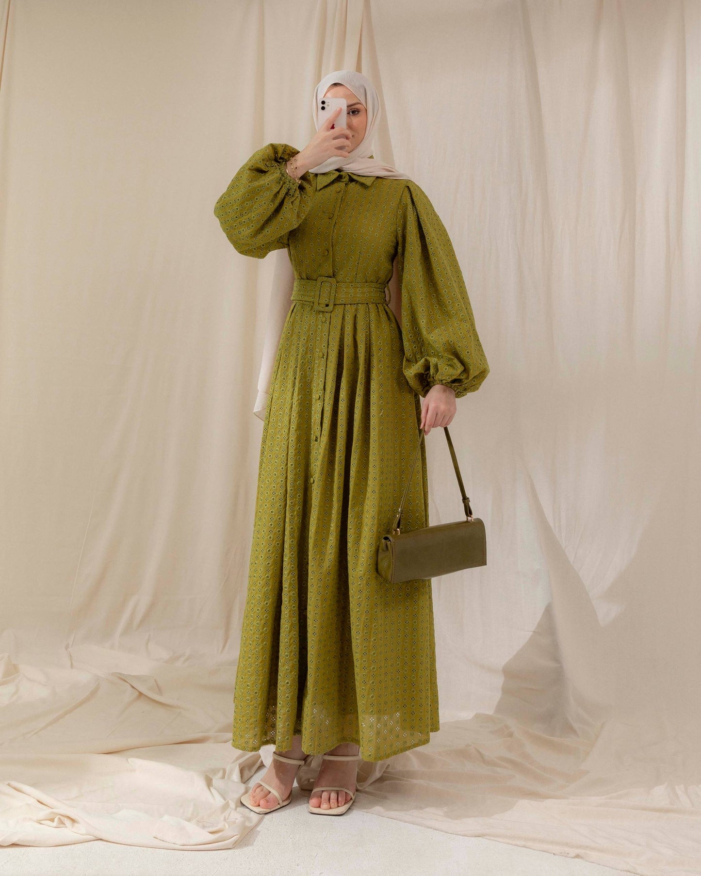 MeriStore Kleid 6629 Khaki