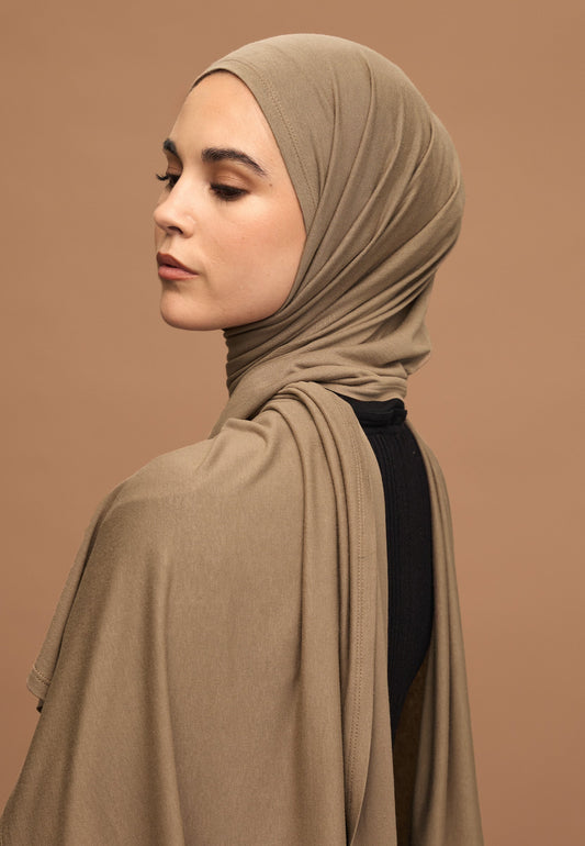 FreshScarfs Jersey Penye Koyu Vizon