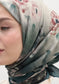 FreshScarfs MARIELLE DESEN PAMUKLU VİSKON Esarp Petrol