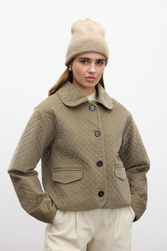 Manuka Velvet Jacke Camel M-4731