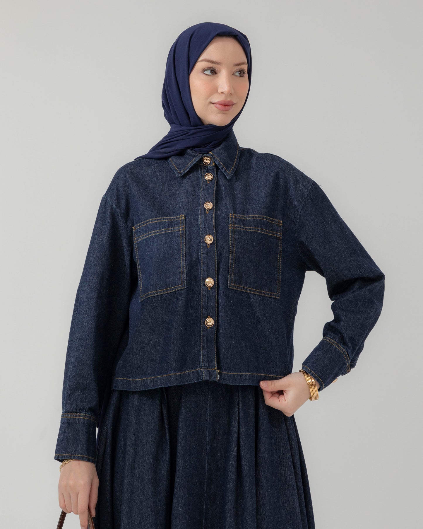 MeriStore Denim Set mit Rock 6598