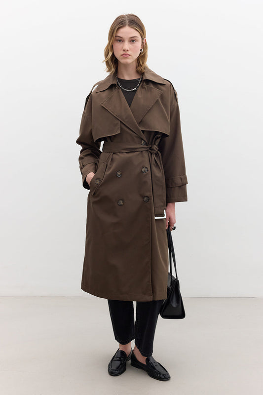 Manuka Trenchcoat Braun