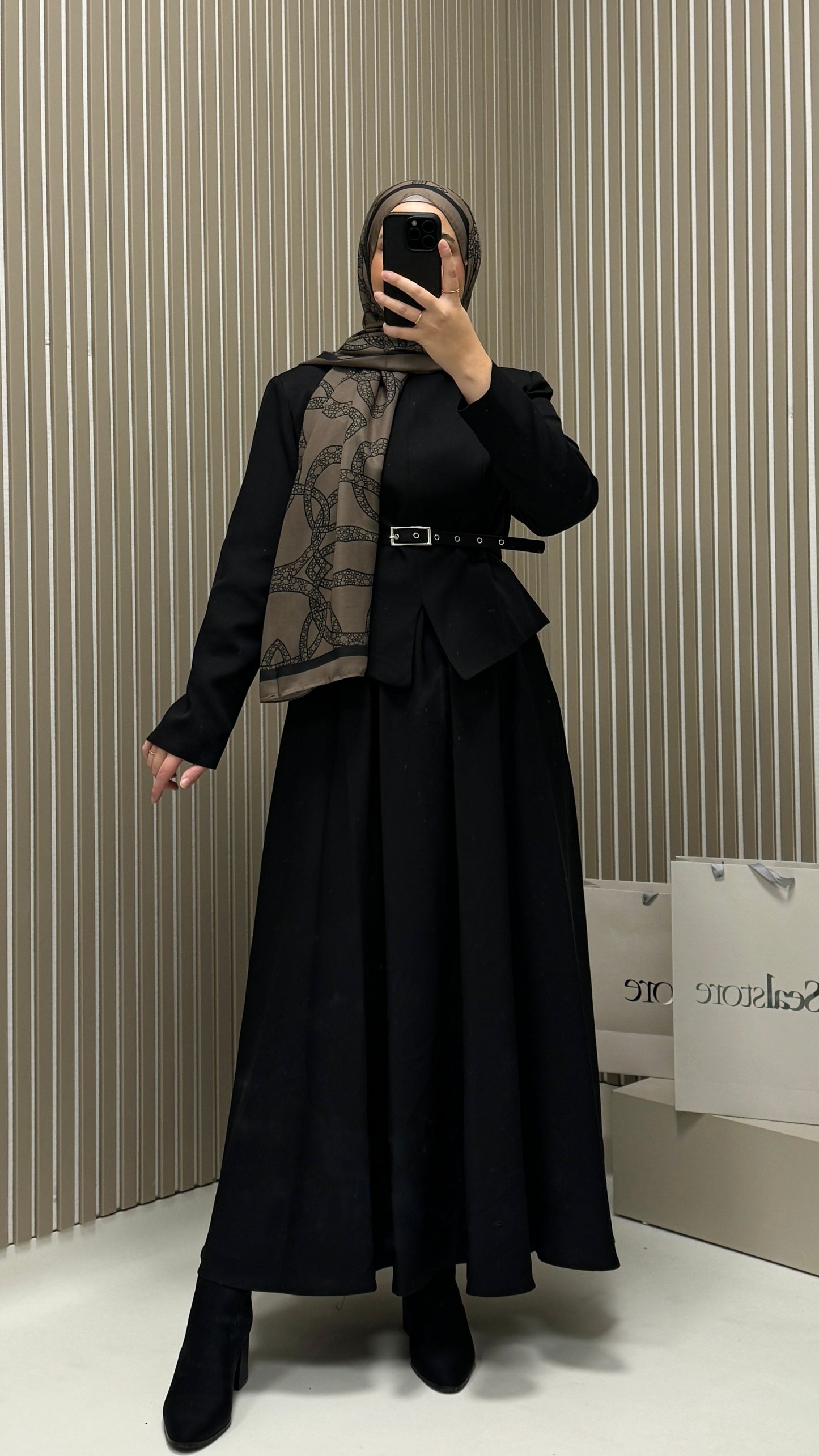 Henza Set mit Rock 41420 Schwarz