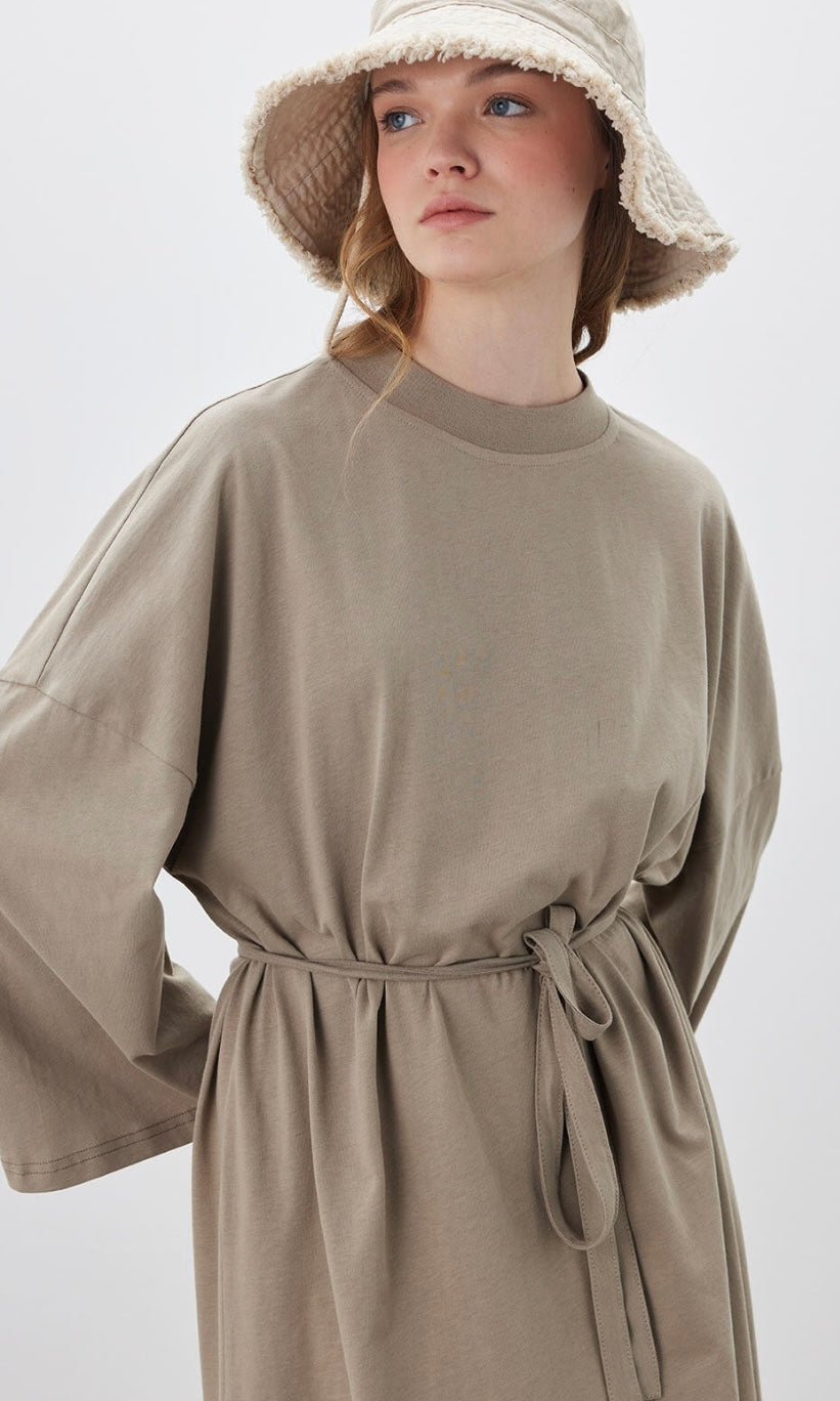 Manuka langes Basic Oversize Kleid