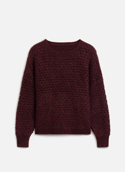 Manuka Strickpullover Bordeaux