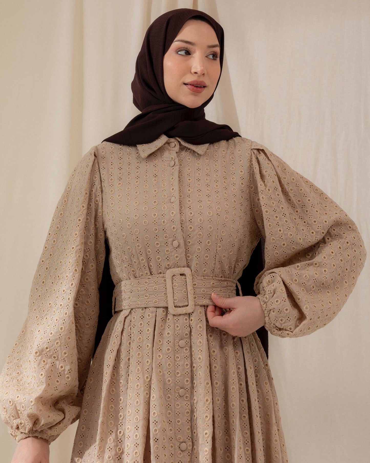 MeriStore Kleid 6629 Beige