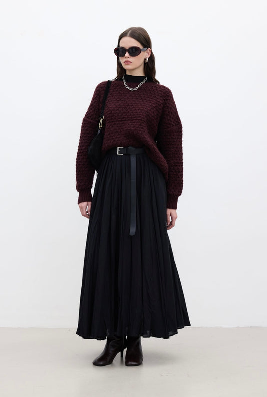 Manuka Strickpullover Bordeaux