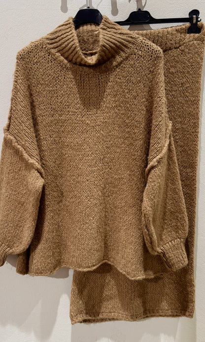 Woll- 2-teiler mit Rock