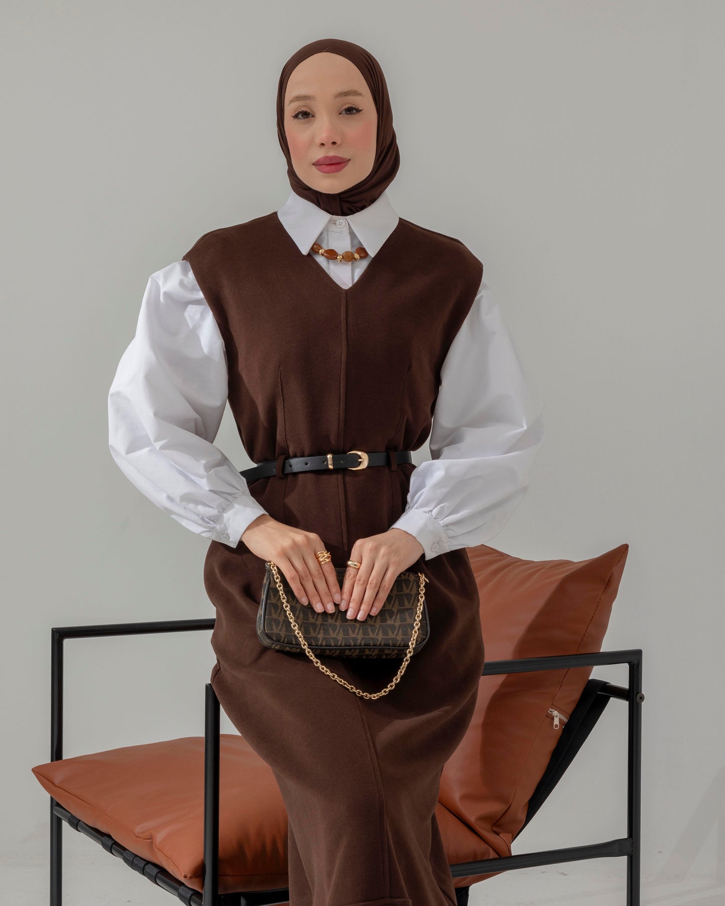 MeriStore Jile mit Gürtel 6588 Braun