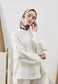 FreshScarfs Pamuklu Ipek Dokulu Esarp 95x95cm Multiflower Mürdüm